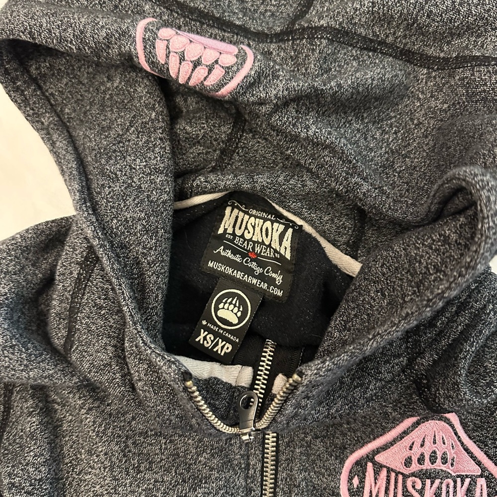 Muskoka bear wear Kids Gray Jacket